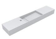 Раковина для ванной Miraggio Toni 105х22 см литой мрамор Mirasoft Technology белый 8814595