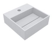 Раковина для ванной Miraggio Toni 30х30 см литой мрамор Miramarble белый матовый 8814242