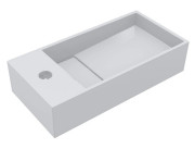 Раковина для ванной Miraggio Toni 45х22 см литой мрамор Miramarble белый 8814584