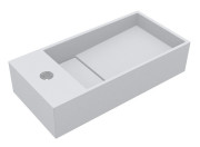 Раковина для ванной Miraggio Toni 45х22 см литой мрамор Miramarble белый матовый 8814585