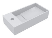 Раковина для ванной Miraggio Toni 45х22 см R литой мрамор Miramarble белый 8814210