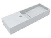 Раковина для ванной Miraggio Toni 65х22 см литой мрамор Miramarble белый матовый 8814588