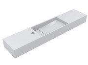 Раковина для ванной Miraggio Toni 105х22 см литой мрамор Miramarble белый 8814593