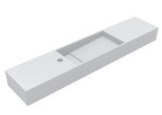 Раковина для ванной Miraggio Toni 105х22 см литой мрамор Mirasoft Technology белый 8814595