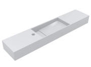 Раковина для ванної Miraggio Toni 105х22 см R литий мармур Miramarble білий 8814230