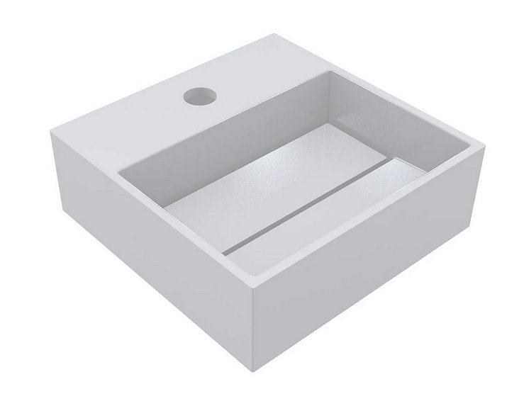 Раковина для ванной Miraggio Toni 30х30 см литой мрамор Miramarble белый 8814241