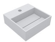 Раковина для ванной Miraggio Toni 30х30 см литой мрамор Miramarble белый матовый 8814242