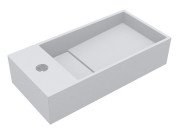 Раковина для ванной Miraggio Toni 45х22 см литой мрамор Mirasoft Technology белый 8814586