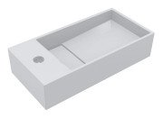 Раковина для ванної Miraggio Toni 45х22 см R литий мармур Miramarble білий 8814210