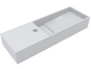 Раковина для ванної Miraggio Toni 65х22 см литий мармур Mirasoft Technology білий 8814589