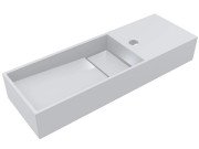 Раковина для ванної Miraggio Toni 65х22 см L мармур литий Miramarble білий 8814235
