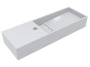 Раковина для ванной Miraggio Toni 65х22 см R литой мрамор Miramarble белый 8814238