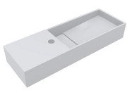 Раковина для ванної Miraggio Toni 65х22 см R мармур литий Mirasoft Technology білий 8814240