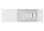 Раковина для ванної Miraggio Shanghai R 80,8х25,8 см литий мармур Mirasoft Technology білий 0002420