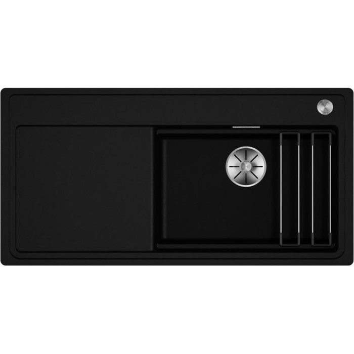 Мийка для кухні Blanco Etagon XL 6 S-F 98,8х49,8 см SILGRANIT® PuraDur® чорний 528100