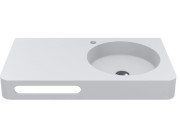 Раковина для ванной Miraggio Loop R 80х45 см литой мрамор Mirasoft Technology белый 8814189