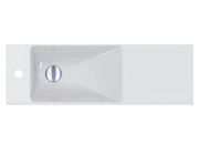 Раковина для ванної Miraggio Shanghai L 80,8х25,8 см мармур литий Miramarble білий 0000575