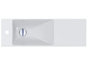 Раковина для ванной Miraggio Shanghai L 80,8х25,8 см литой мрамор Mirasoft Technology белый 0002419