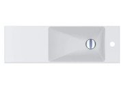 Раковина для ванной Miraggio Shanghai R 80,8х25,8 см литой мрамор Miramarble белый матовый 0000577