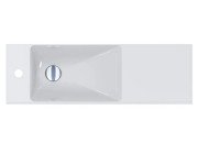 Раковина для ванной Miraggio Shanghai L 80,8х25,8 см литой мрамор Miramarble белый 0000575