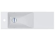 Раковина для ванной Miraggio Shanghai L 80,8х25,8 см литой мрамор Mirasoft Technology белый 0002419