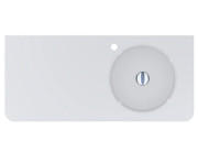 Раковина для ванной Miraggio Loop R 100х45 см литой мрамор Miramarble белый 8814190