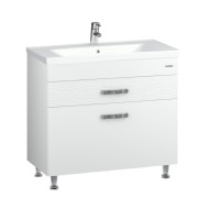 Тумба Sanwerk Sierra 100 см с раковиной Сава МДФ белый MV0000914