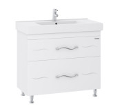 Тумба Sanwerk Mindal 80 см с раковиной Принц МДФ белый MV0000917