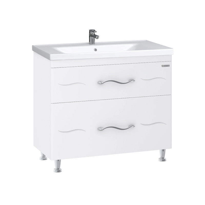 Тумба Sanwerk Mindal 100 см с раковиной Сава МДФ белый MV0000911