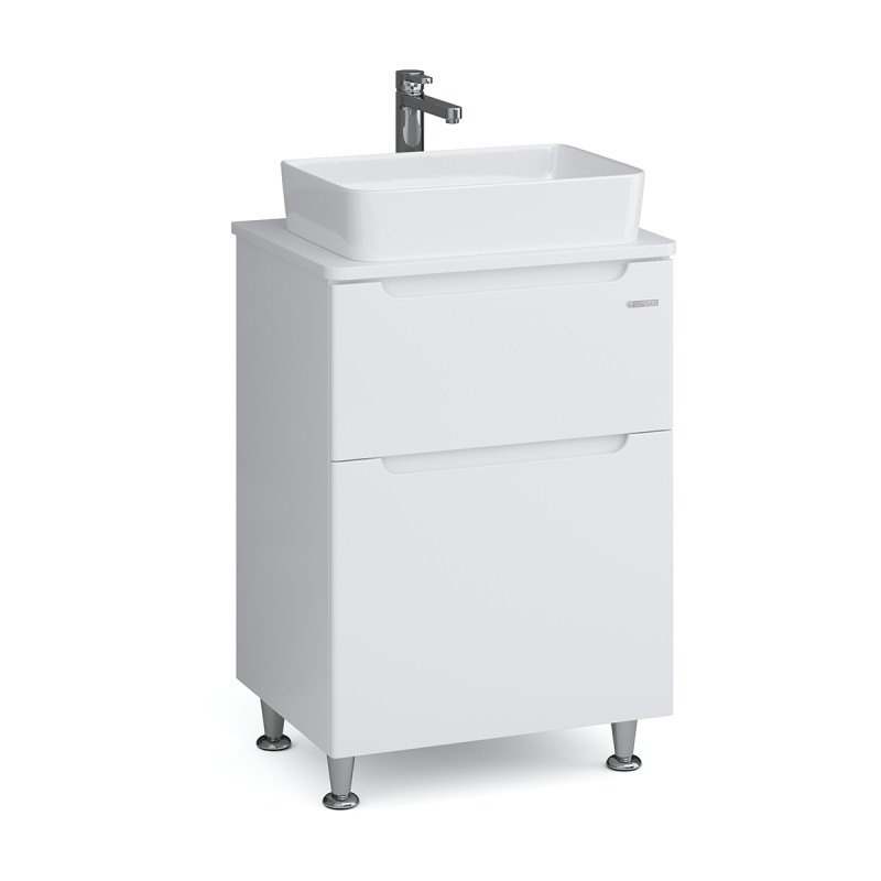 Тумба Sanwerk Era 60 см із раковиною Rapid МДФ білий MV0000902