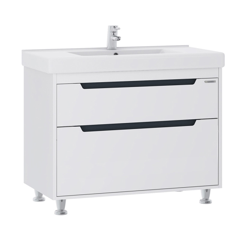 Тумба Sanwerk Greta 80 см с раковиной Принц МДФ белый MV0000916