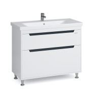 Тумба Sanwerk Greta 100 см с раковиной Сава МДФ белый MV0000909