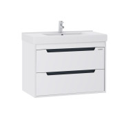 Тумба Sanwerk Greta Air 80 см с раковиной Принц МДФ белый MV0000915