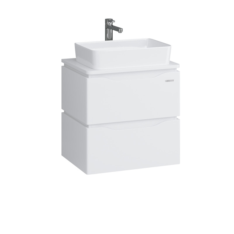 Тумба Sanwerk Alessa Air 60 см с раковиной Rapid МДФ белый MV0000899