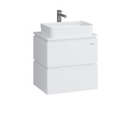 Тумба Sanwerk Alessa Air 60 см с раковиной Rapid МДФ белый MV0000899