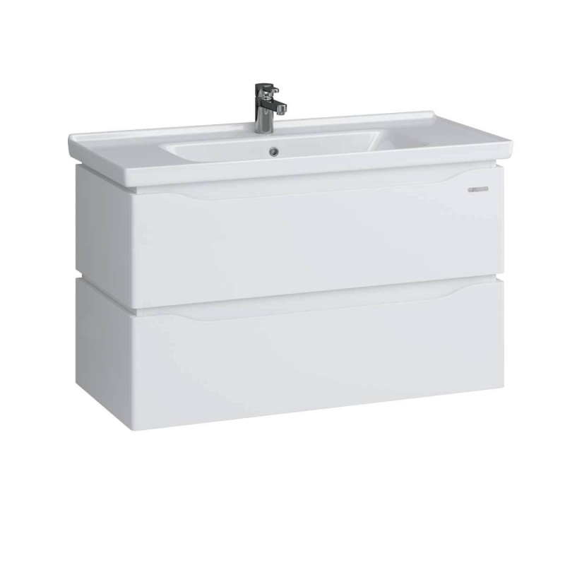 Тумба Sanwerk Alessa Air 100 см із раковиною Idea МДФ білий MV0000898