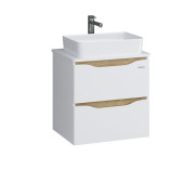 Тумба Sanwerk Liga Air 60 см с раковиной Rapid МДФ белый/мессина MV0000906