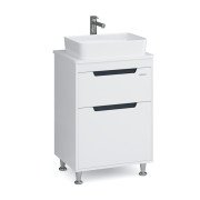 Тумба Sanwerk Greta 60 см с раковиной Rapid МДФ белый MV0000904