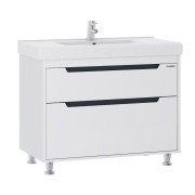 Тумба Sanwerk Greta 80 см с раковиной Принц МДФ белый MV0000916