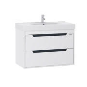 Тумба Sanwerk Greta Air 80 см з раковиною Принц МДФ білий MV0000915