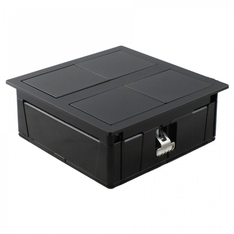 Блок розеток ASA Plastici VersaHit Dual 1x220В + 1USB 5V матовый черный 060.15F.00045