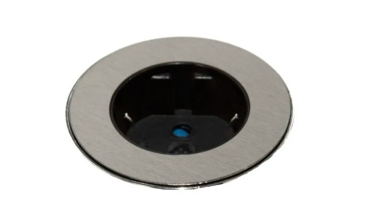 Розеточный блок ASA Plastici VersaDot Power 1x220В нержавеющая сталь 060.30F.00001