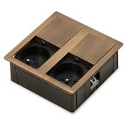 Блок розеток ASA Plastici VersaHit Dual 2x220В состаренная бронза 060.15F.00004