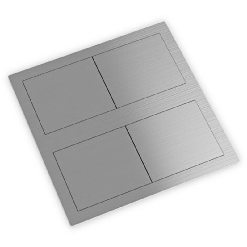 Блок розеток ASA Plastici VersaHit Dual 1x220В + 1USB 5V нержавеющая сталь 060.15F.00009