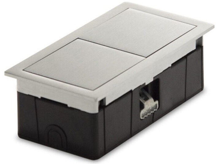 Розетковий блок ASA Plastici VersaHit Mono 1x220В нержавіюча сталь 060.25F.00001