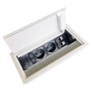 Розеточный блок ASA Plastici VersaFlap 2x220В + 2хRJ45 белый 060.11F.00002