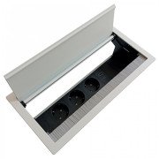 Розеточный блок ASA Plastici VersaFlap mono 2.0 3x220В + USB 5V Type A+C белый 060.42F.00022