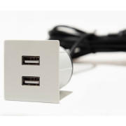 Меблева розетка USB ASA Plastici VersaPick USB 5V Type A+C матовий білий 060.29Z.00043