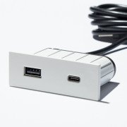 Мебельная USB-розетка ASA Plastici VersaPick USB 5V Type A+C белый 060.29Z.00051