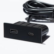 Меблева розетка USB ASA Plastici VersaPick USB 5V Type A+C чорний матовий 060.29Z.00053